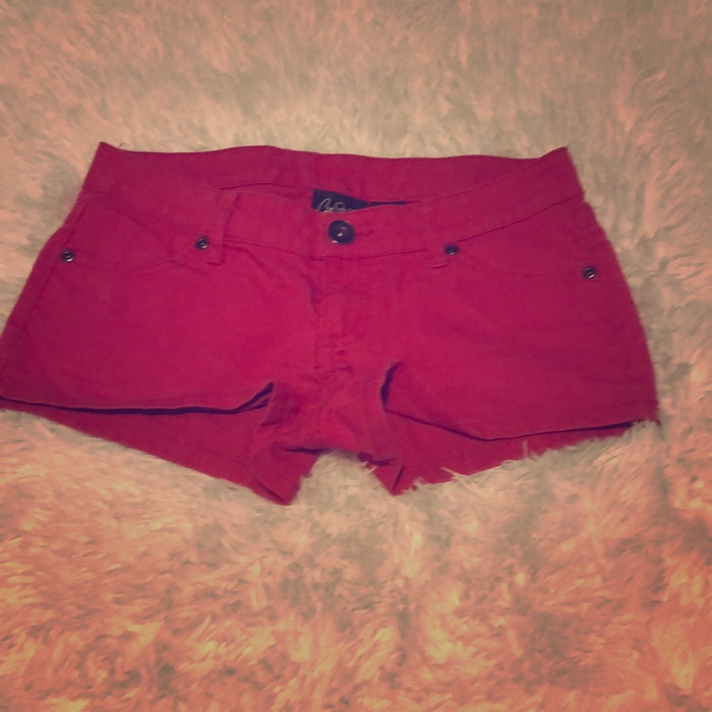 Hot pink shorts